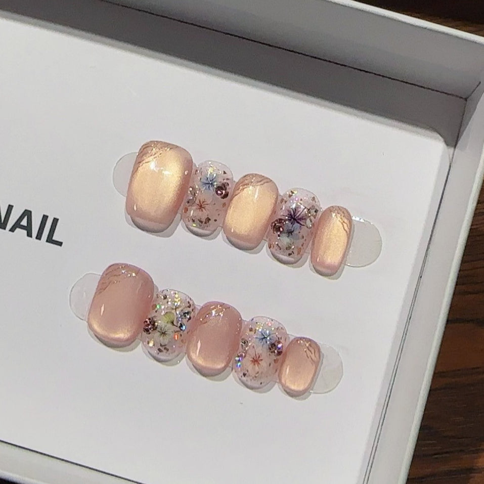 0988- Handmade press on nails