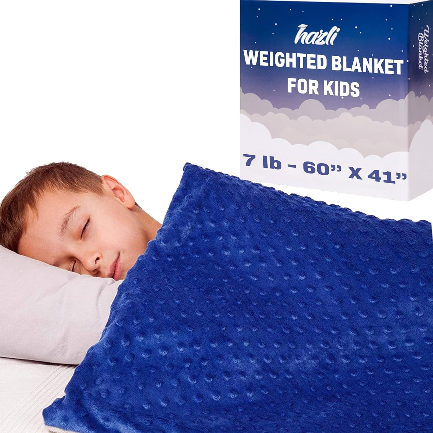 7 Lbs Weighted Blanket for Kids with Removable Cover - 41" x 60"