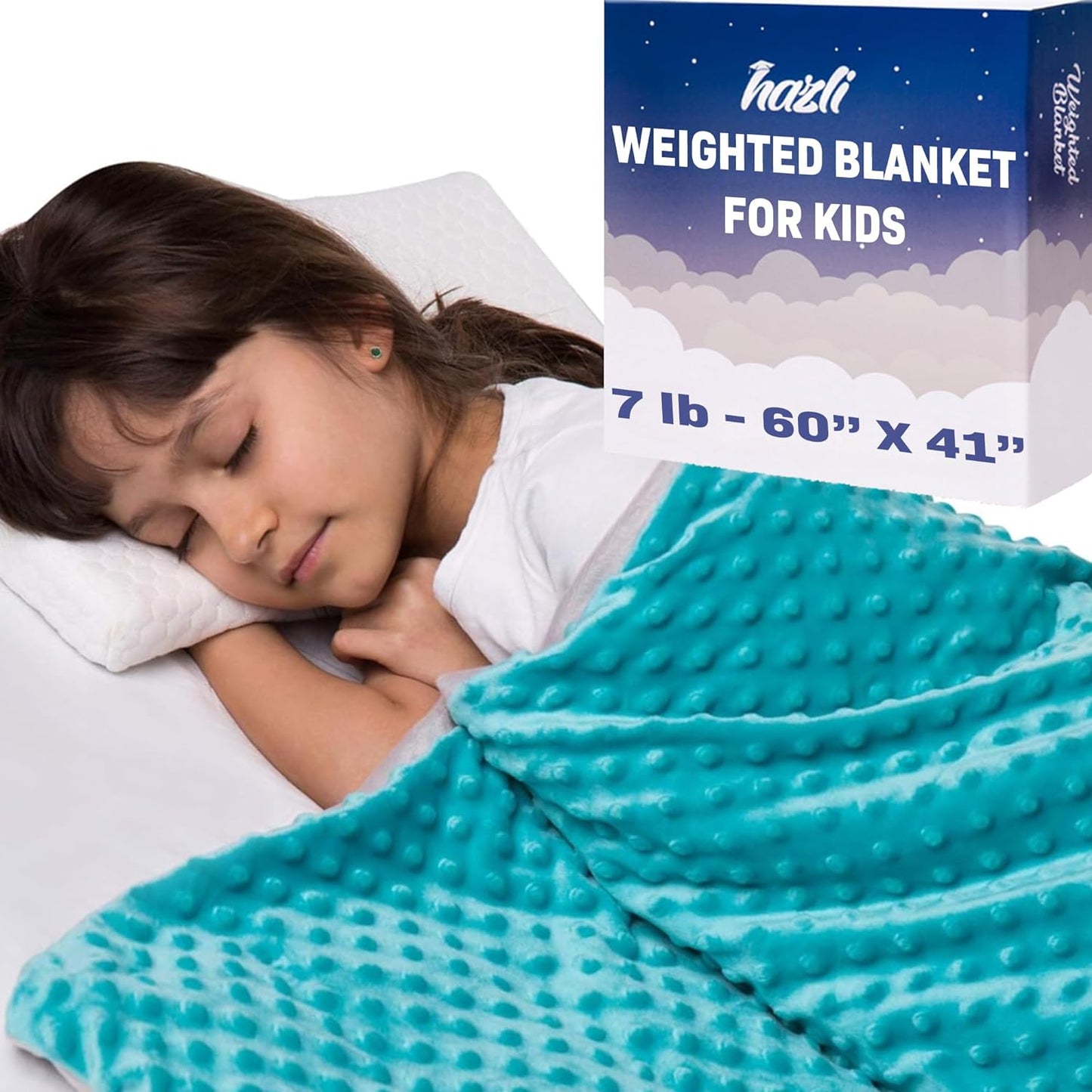 7 Lbs Weighted Blanket for Kids with Removable Cover - 41" x 60"