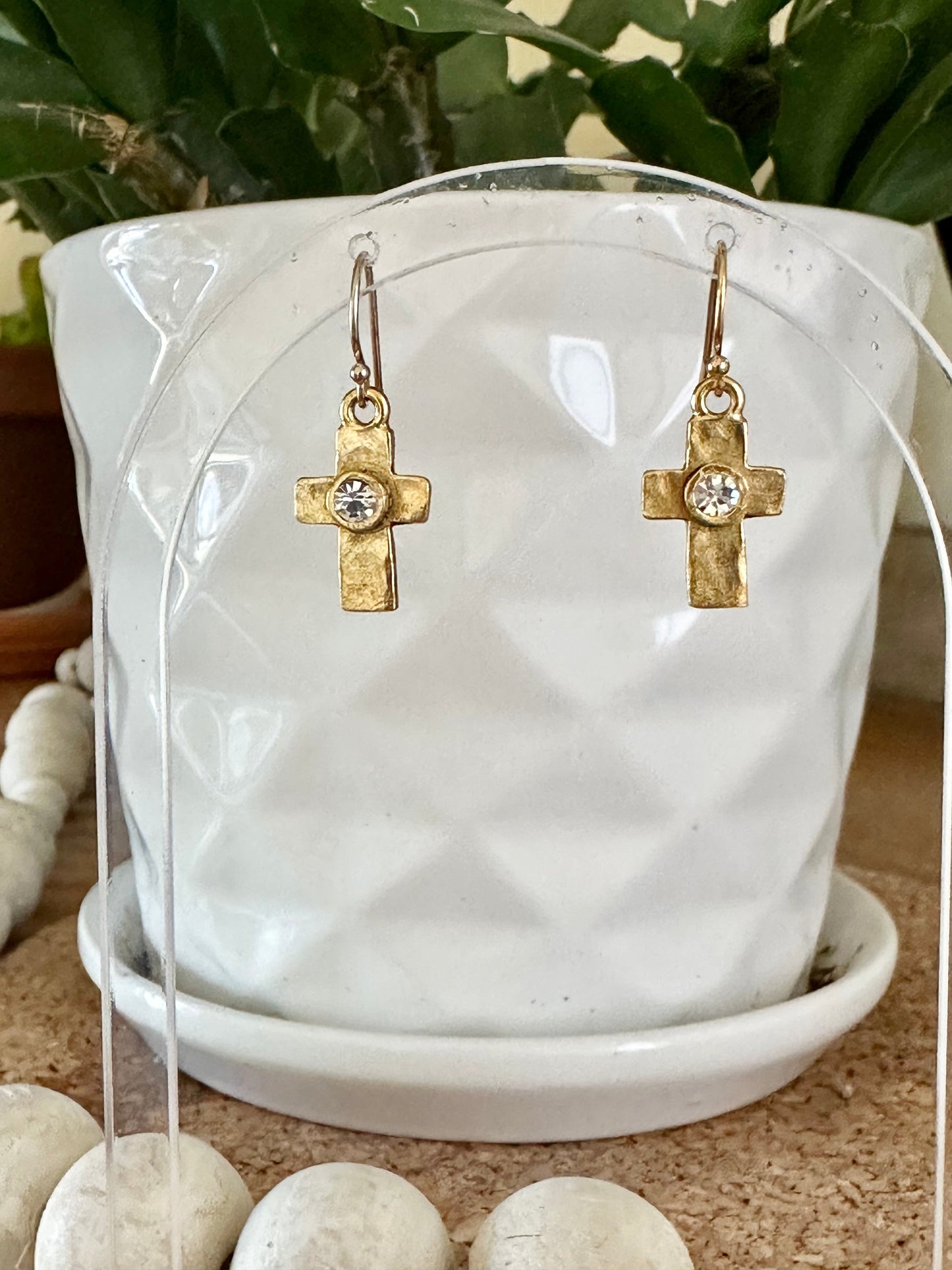 Artisan Cross Earrings
