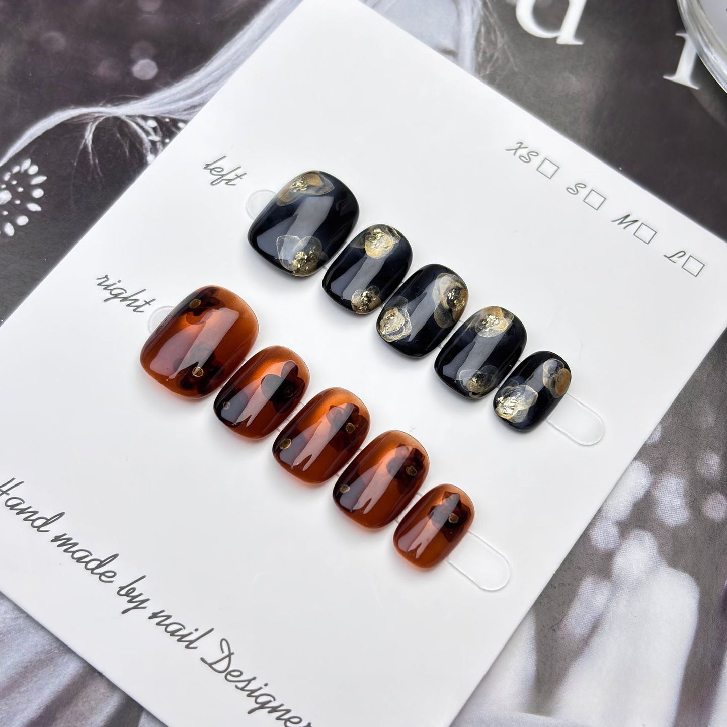 1002- Handmade press on nails