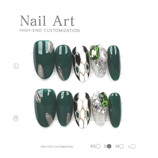 1047- Handmade press on nails