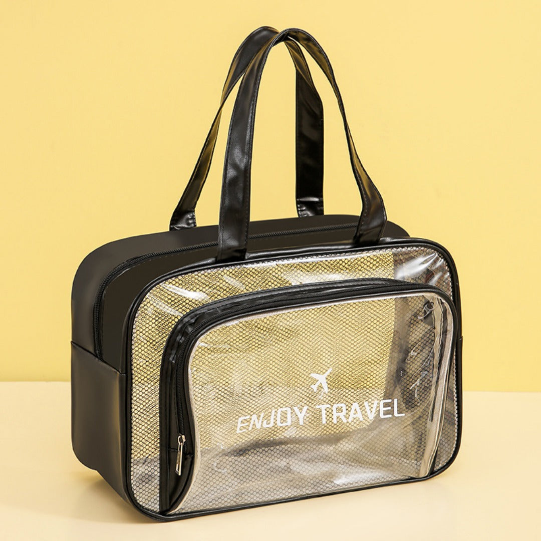 Waterproof beach bag, wet and dry separation fitness bag, toiletry bag, storage goggles, swimsuit swimming bag, Transparent Cosmetic Bag,