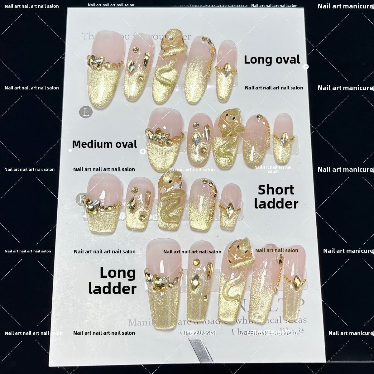 0955- Handmade press on nails