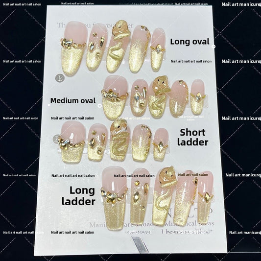 0955- Handmade press on nails