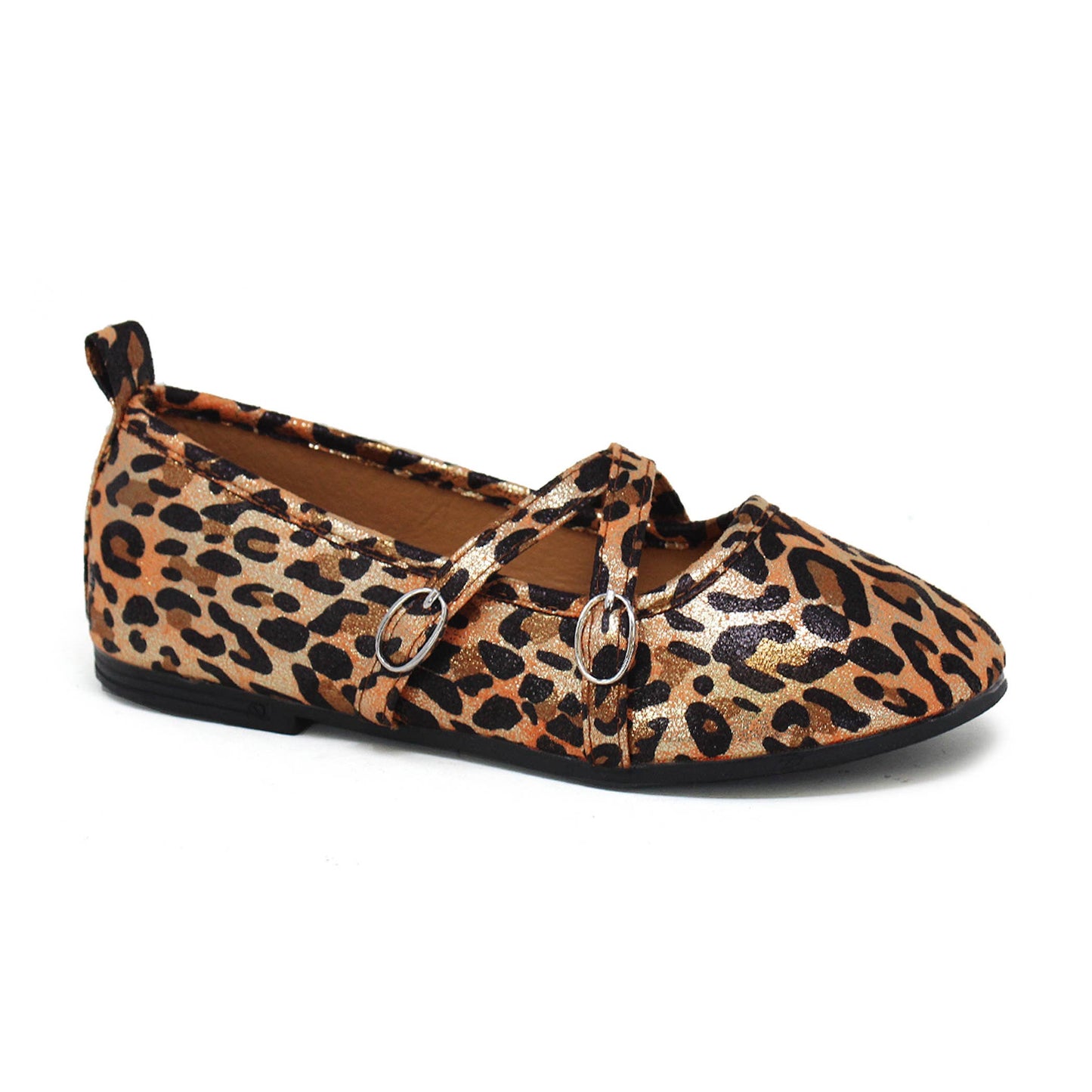 Frida- Girls Double Cross Strap Flats