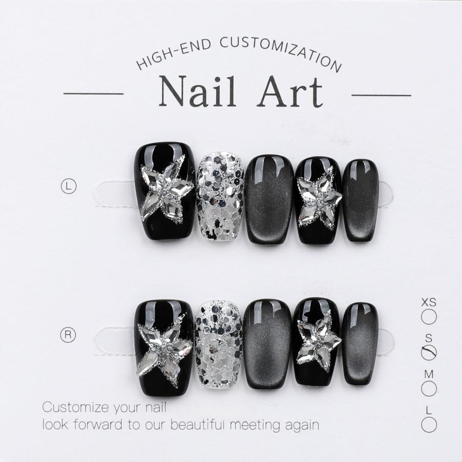 1042- Handmade press on nails