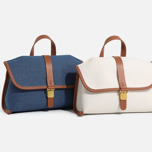 Denim messenger bag