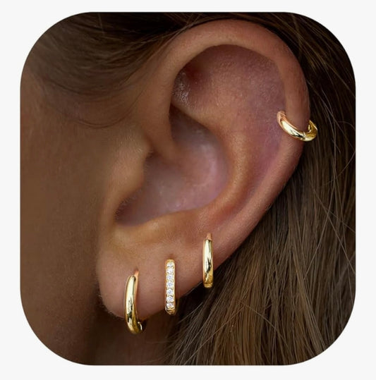 Earrings Gold Set