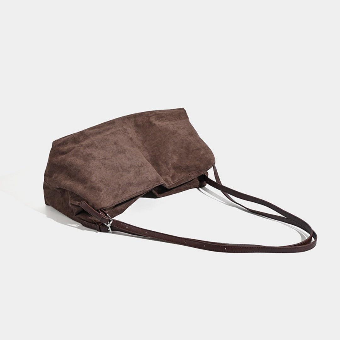Vintage matte hobo bag, large capacity pillow bag, commuter versatile shoulder crossbody bag