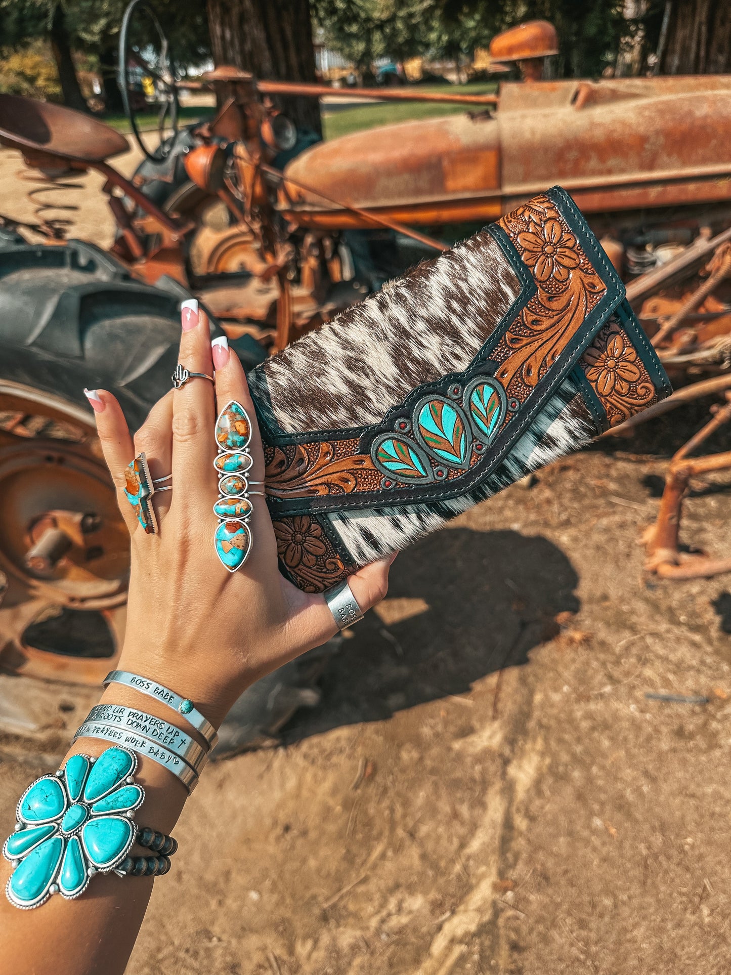 The Turquoise Tooled Beauty Wallet