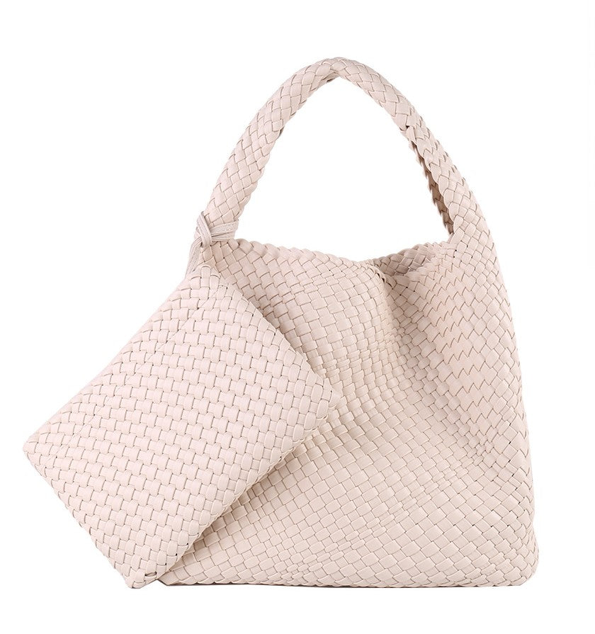 Commuter Bag Large Woven Purse 2 in 1