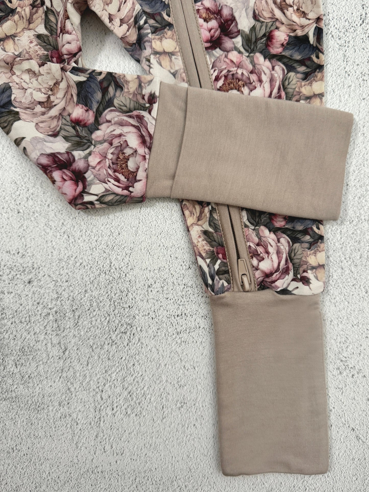 Perfect Peony Vintage Floral Bamboo Zippy