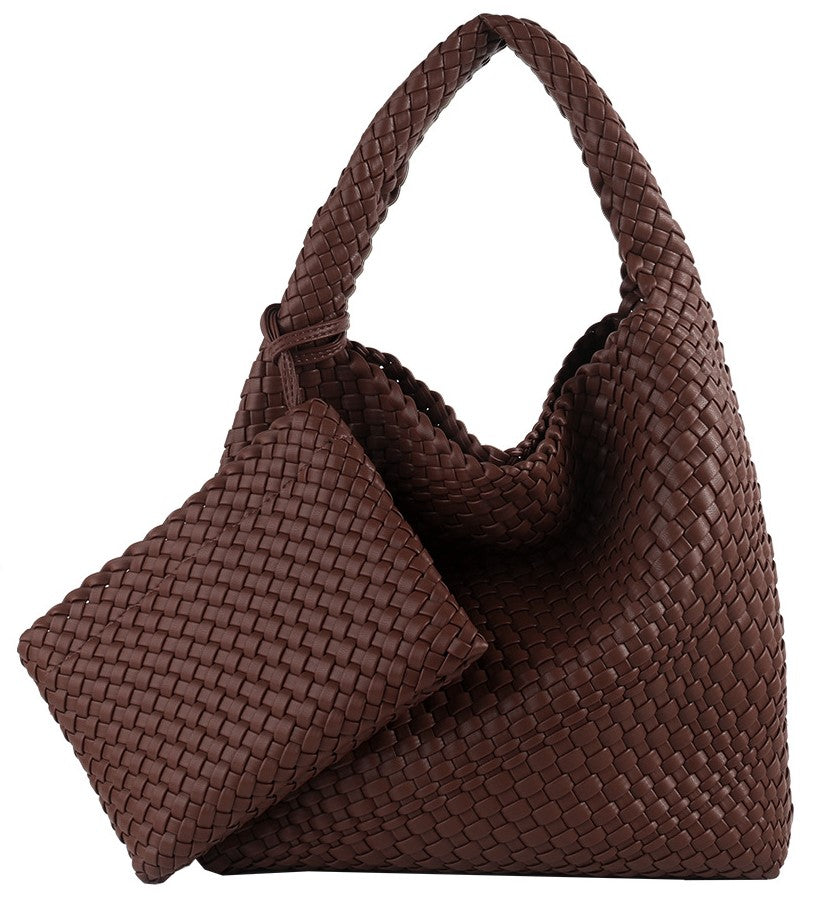 Commuter Bag Large Woven Purse 2 in 1