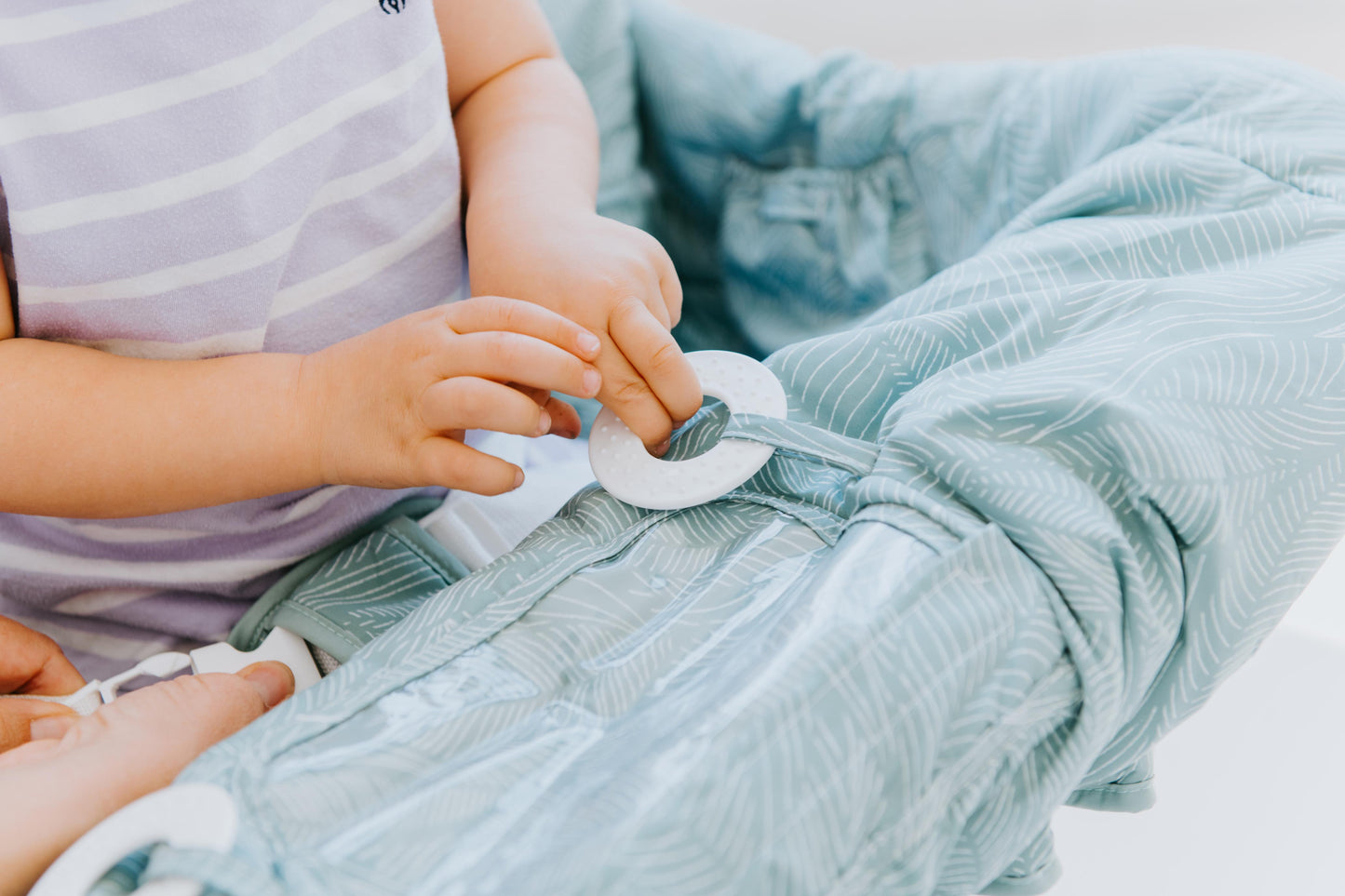 Baby Shopping Cart Cover | Sage Leaves