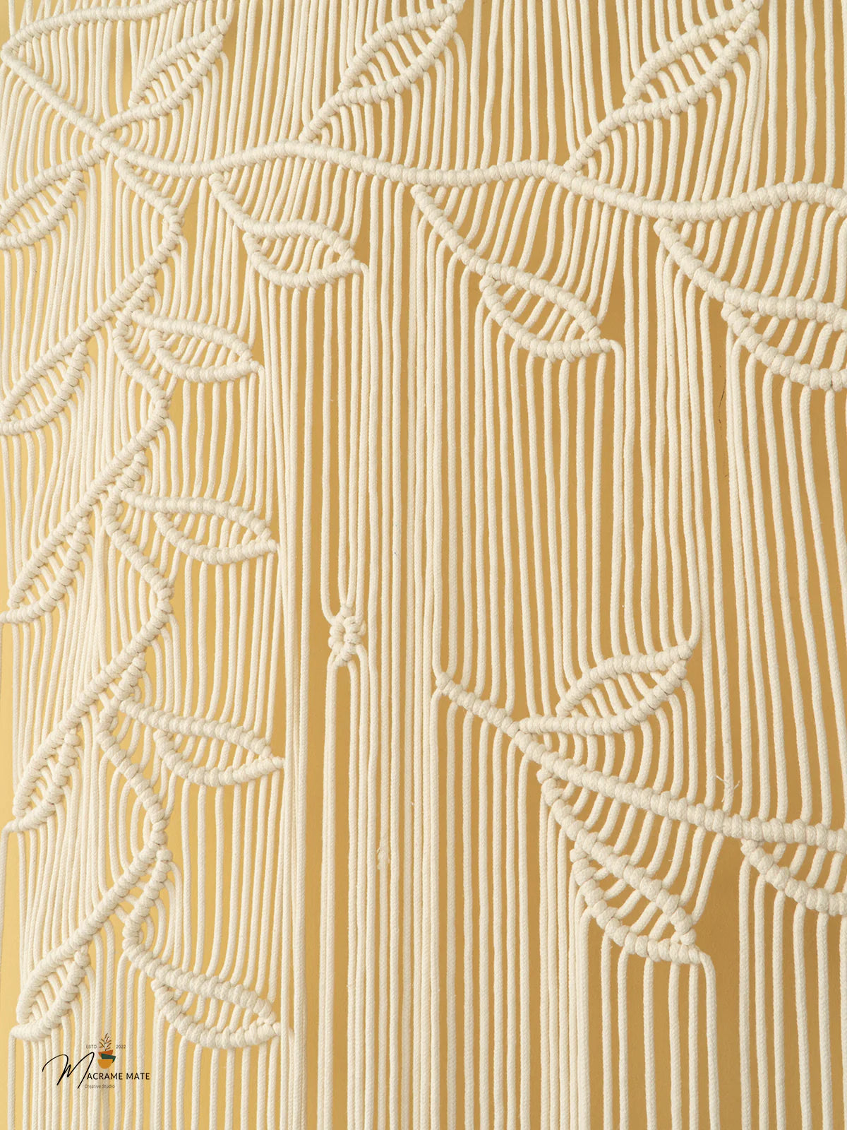 Celeste Natural Macrame Leaf Door Curtain
