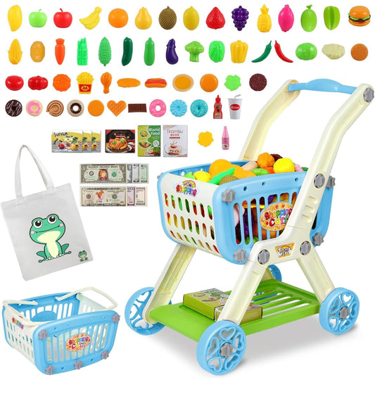 Shopping Cart with Groceries
