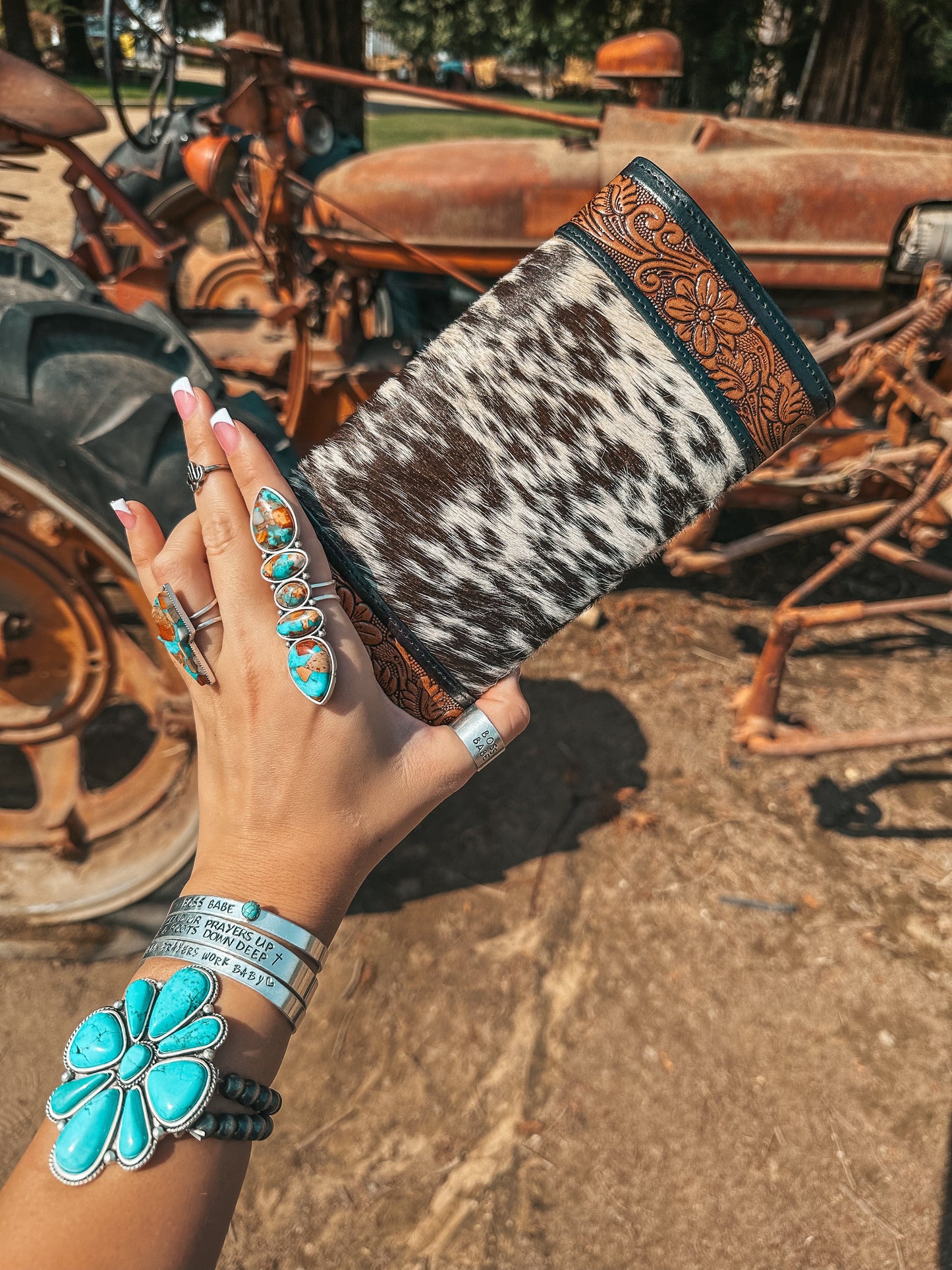 The Turquoise Tooled Beauty Wallet
