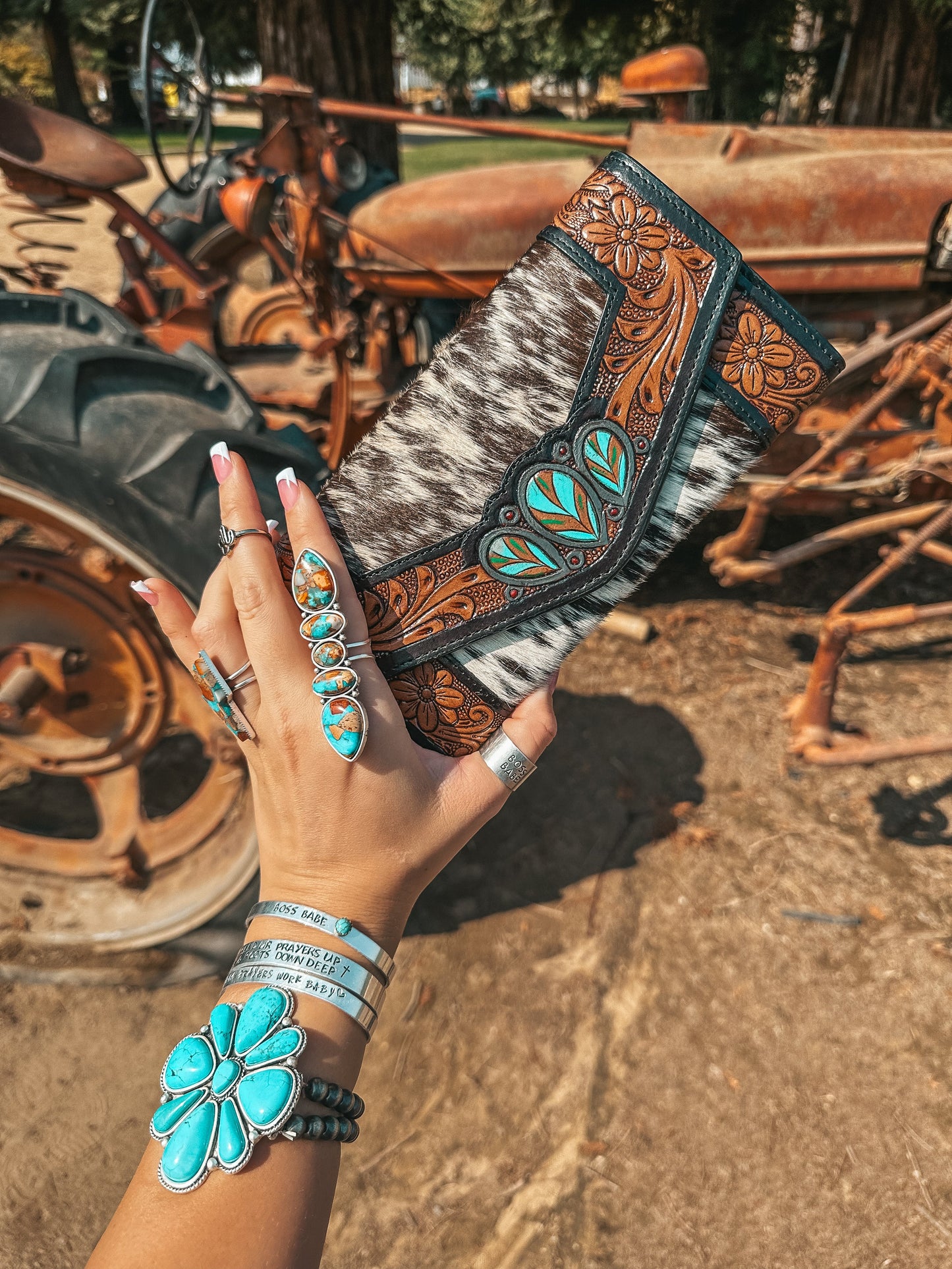 The Turquoise Tooled Beauty Wallet