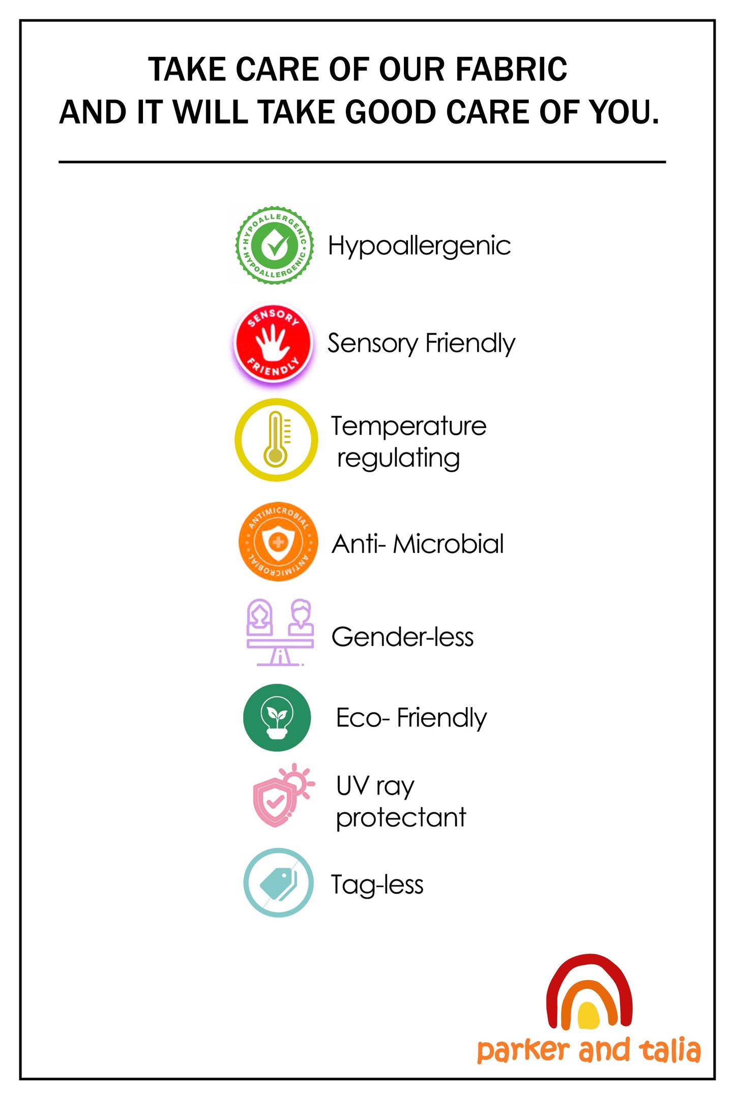 The Everday Sensory Friendly Navy Tee w Chewy Necklace- *actual chewy necklace design may vary, but color will match tee*