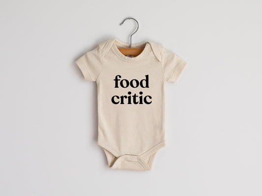 Food Critic Modern Organic Baby Bodysuit