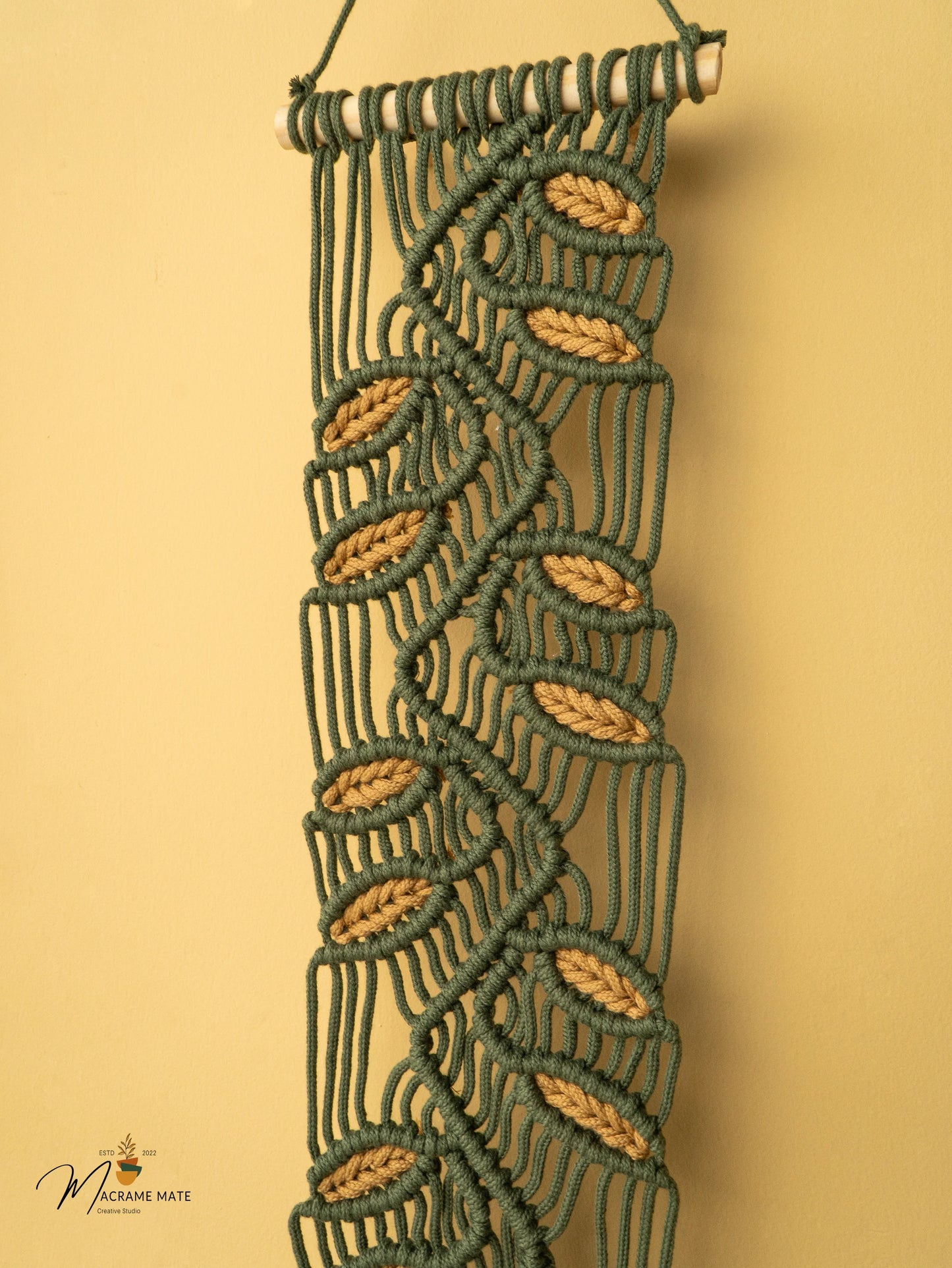 Green Macrame Wall Art