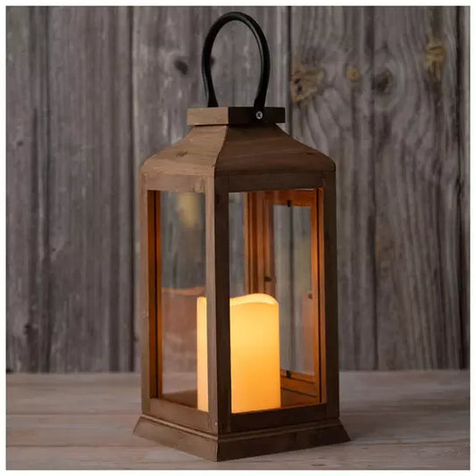 Wooden LED Lantern