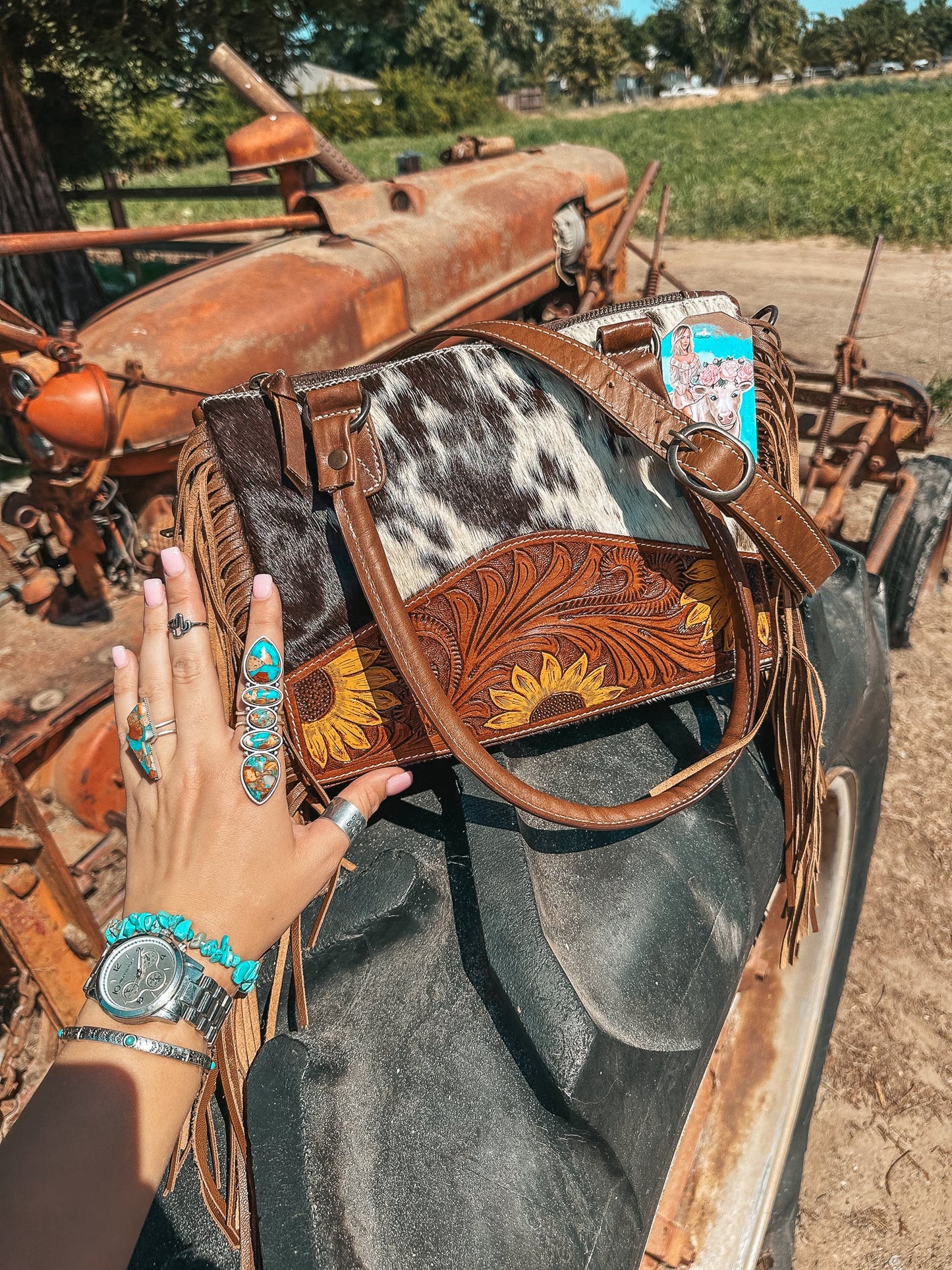 Concealed Carry leather and Southern Hyde tote purse