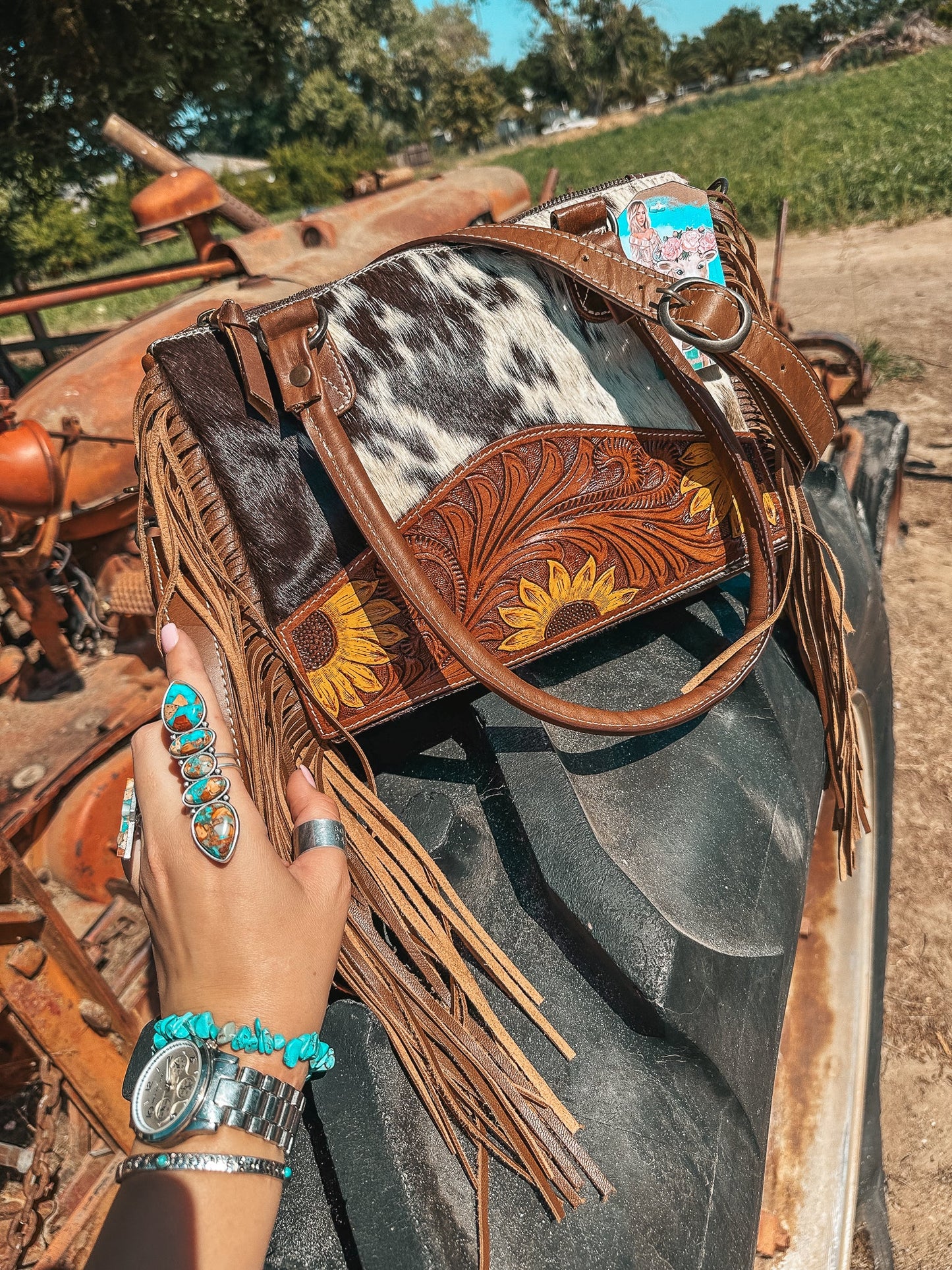 Concealed Carry leather and Southern Hyde tote purse