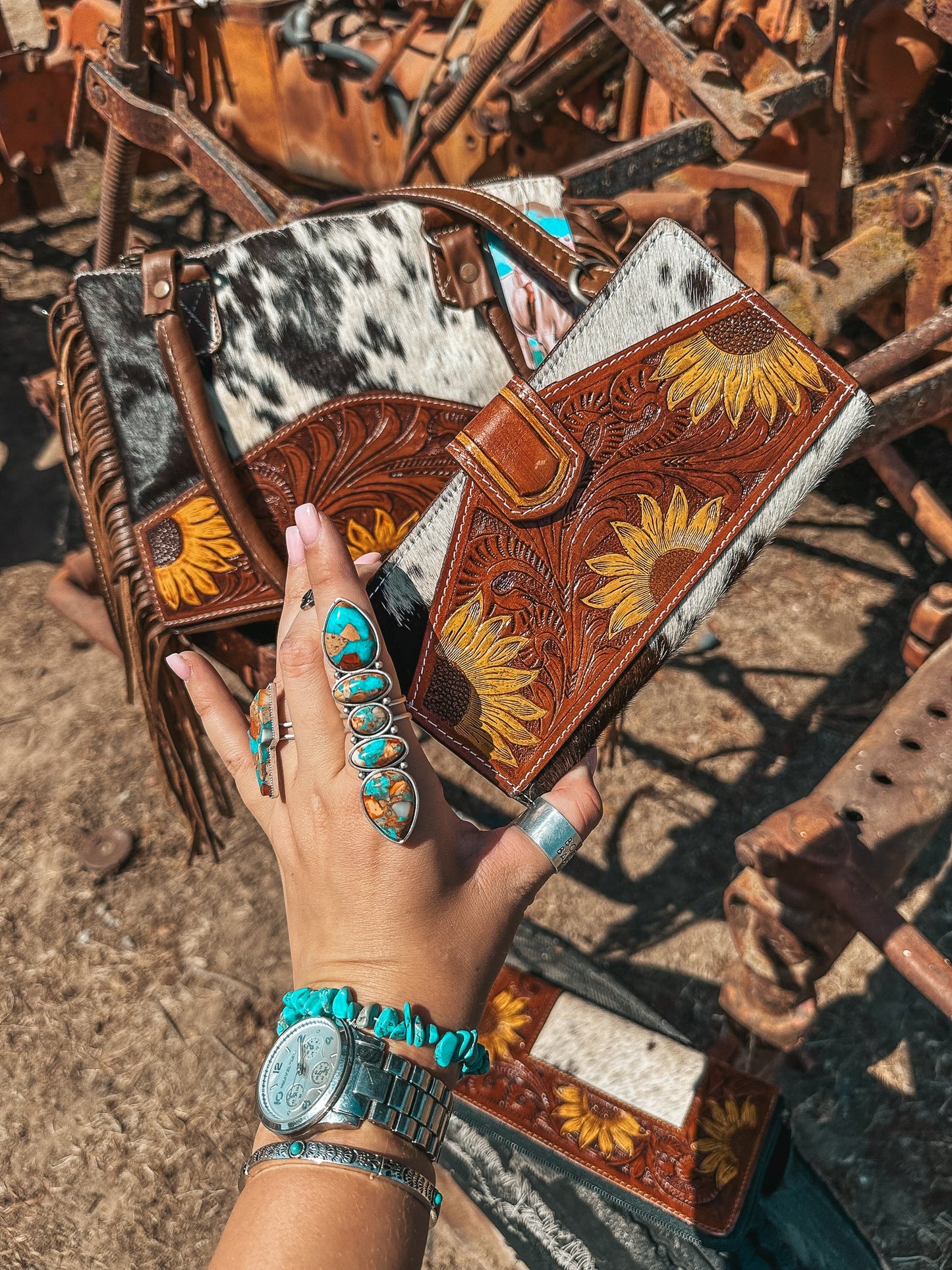 Concealed Carry leather and Southern Hyde tote purse