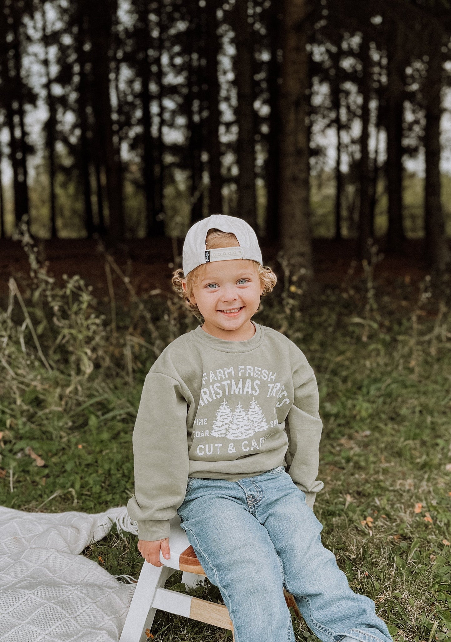 Farm Fresh Christmas Trees Crewneck Sweatshirt