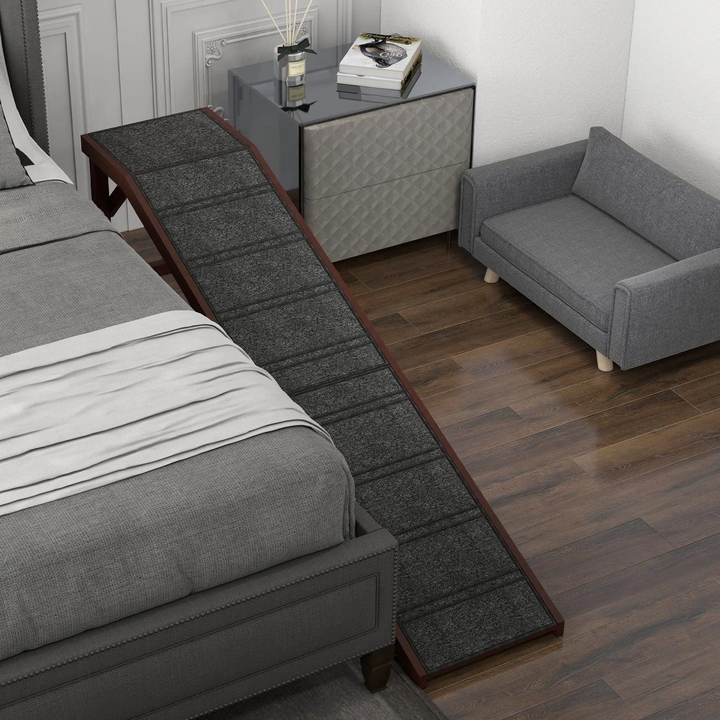 SafeStride Non-Slip Pet Ramp with Platform