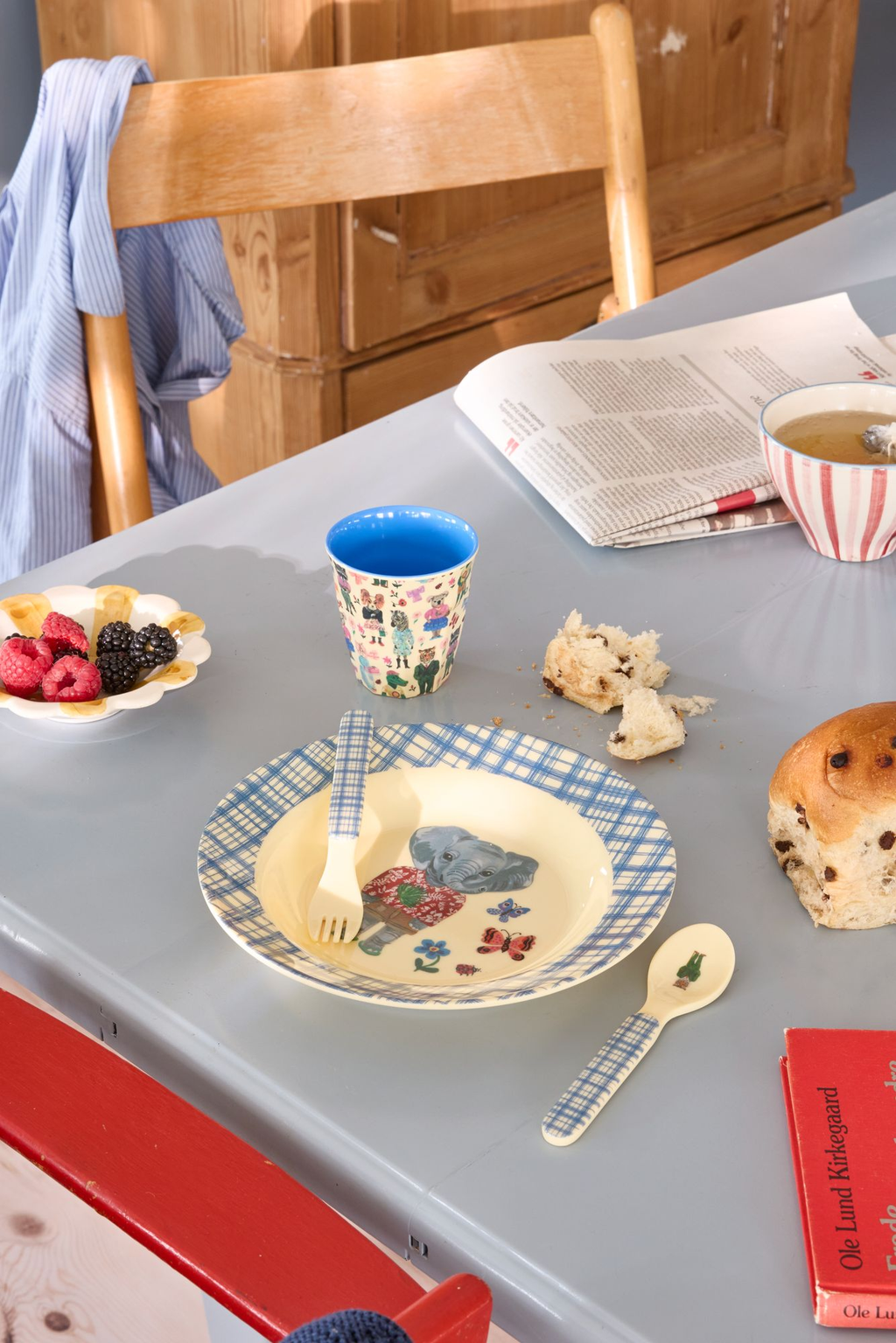 Melamine Kids Bowl | Nathalie Lété Blue Print - 8.4oz