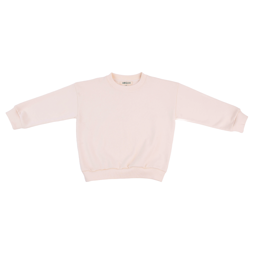Solid Kids Sweatshirt in White