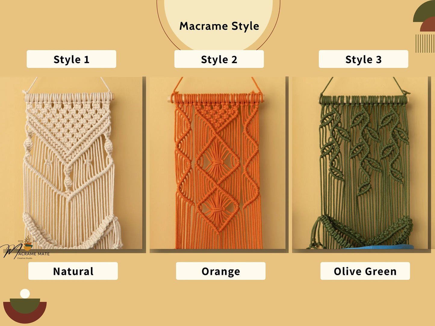 Macrame Baseball Hat Holders