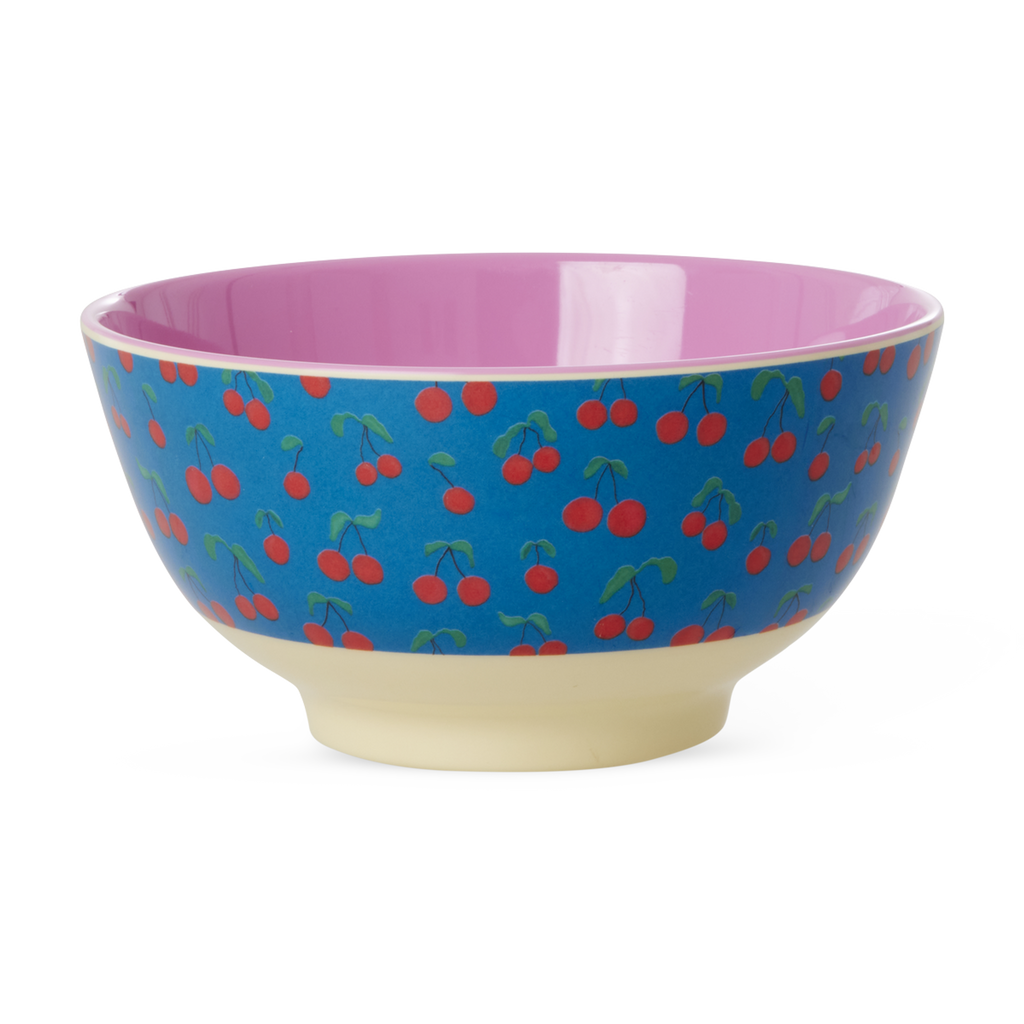 Medium Melamine Bowl - Cherry Love Print - 23.7oz