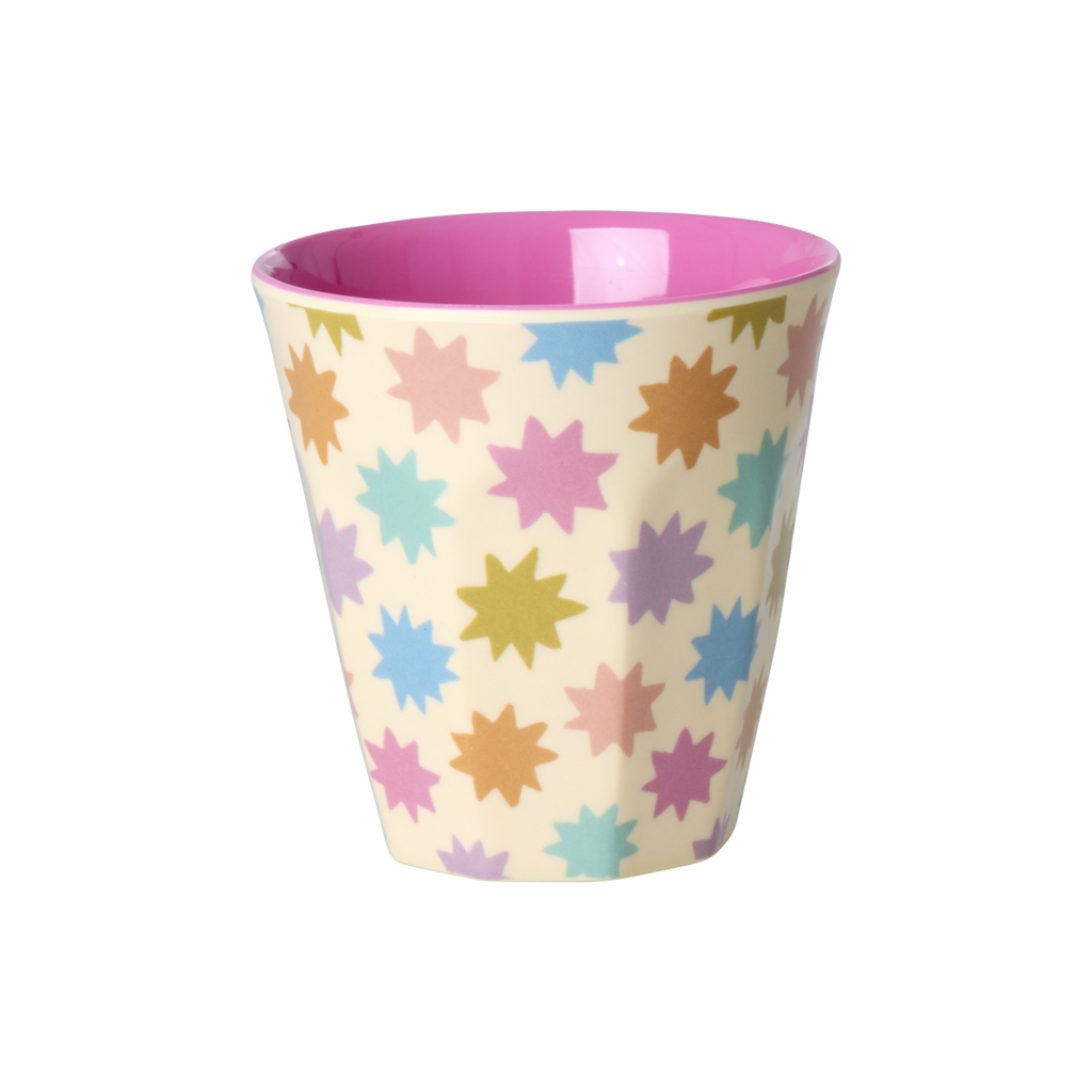 Melamine Kids Cups in Fun Fair Pink Prints - Small - 6 pcs. in Gift Box -