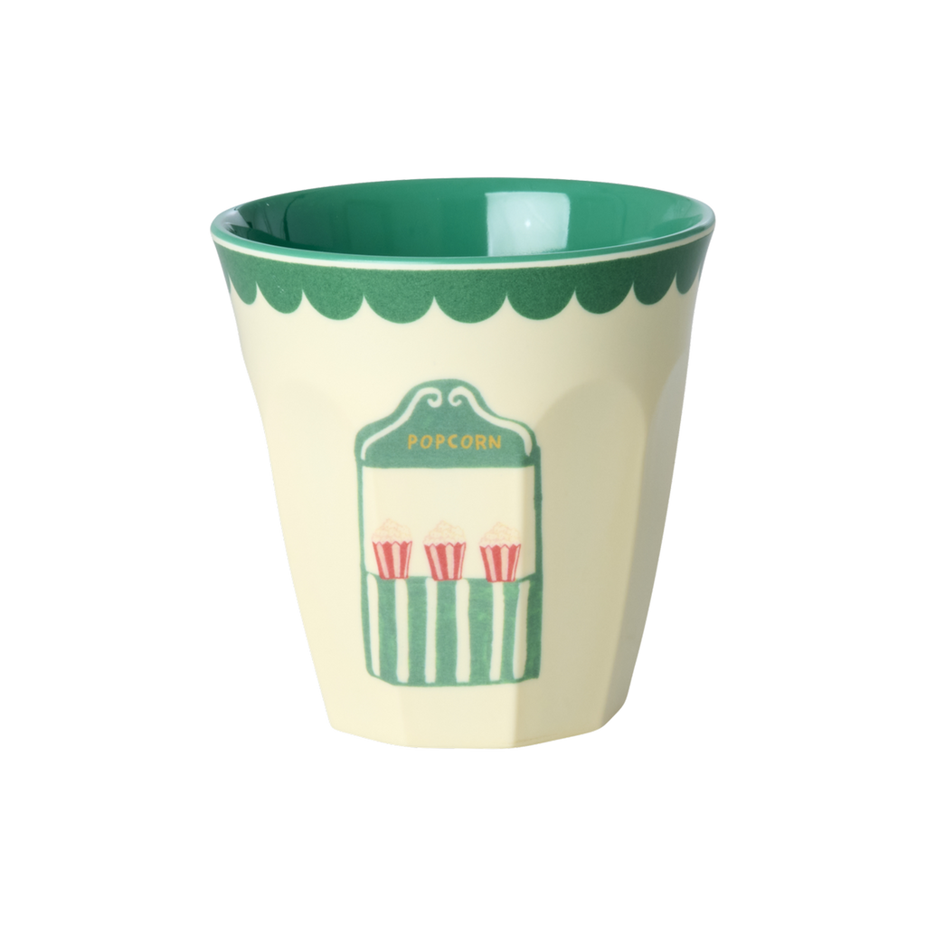 Melamine Kids Cups in Fun Fair Mint Prints - Small - 6 pcs. in Gift Box -