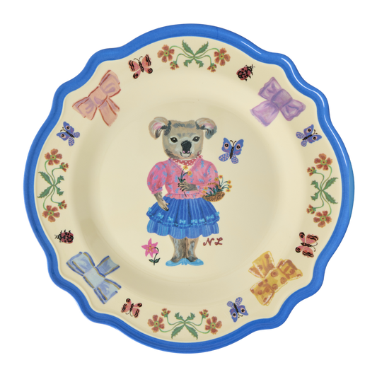 Vintage Dinner Plate - Blue