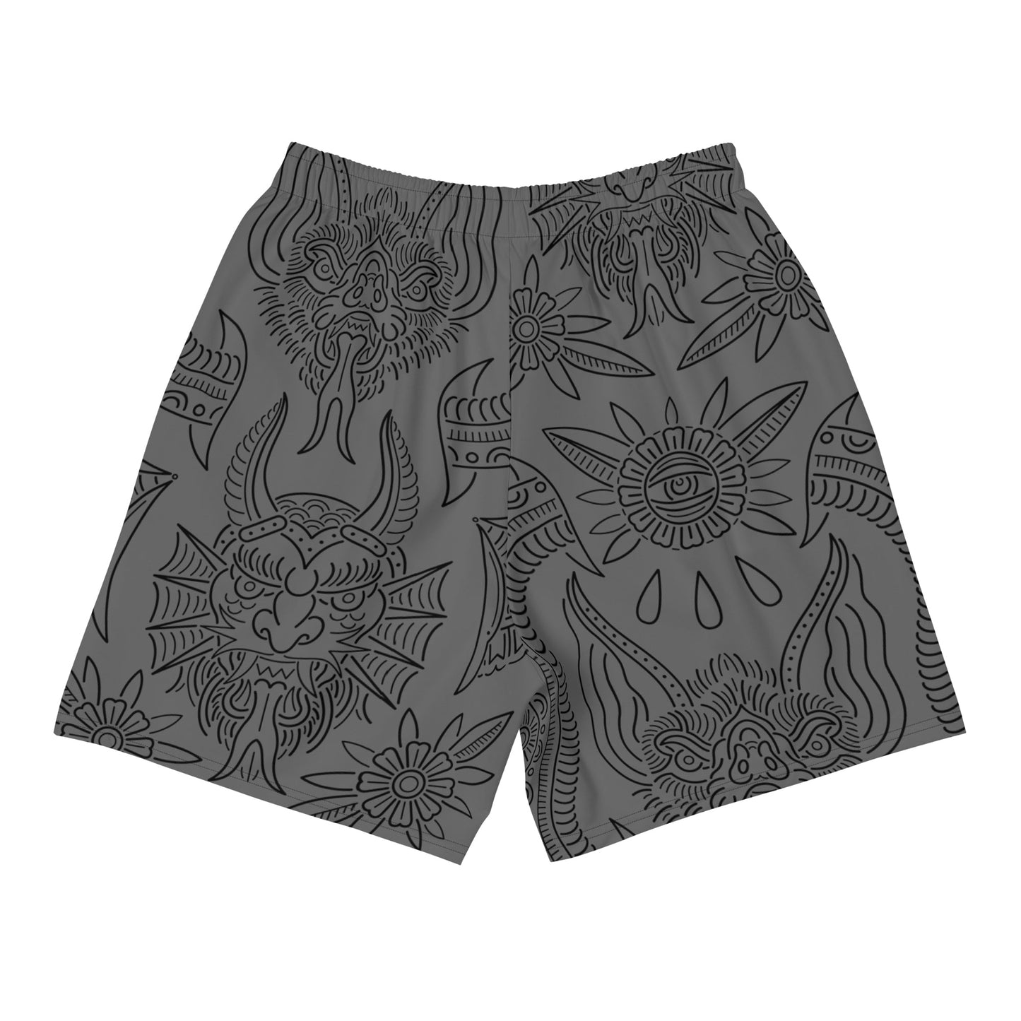 Nightmare Gray Men's Gym Shorts