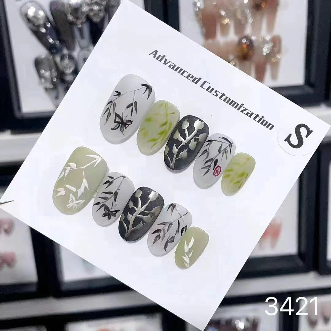 0962- Handmade press on nails