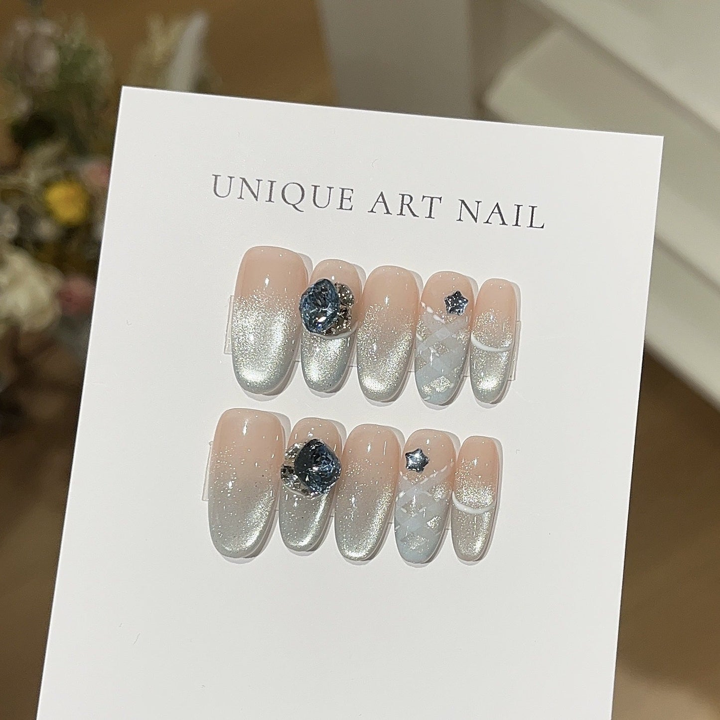 0964- Handmade press on nails