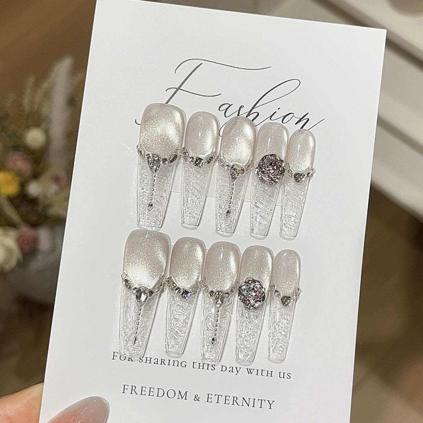 1014- Handmade press on nails