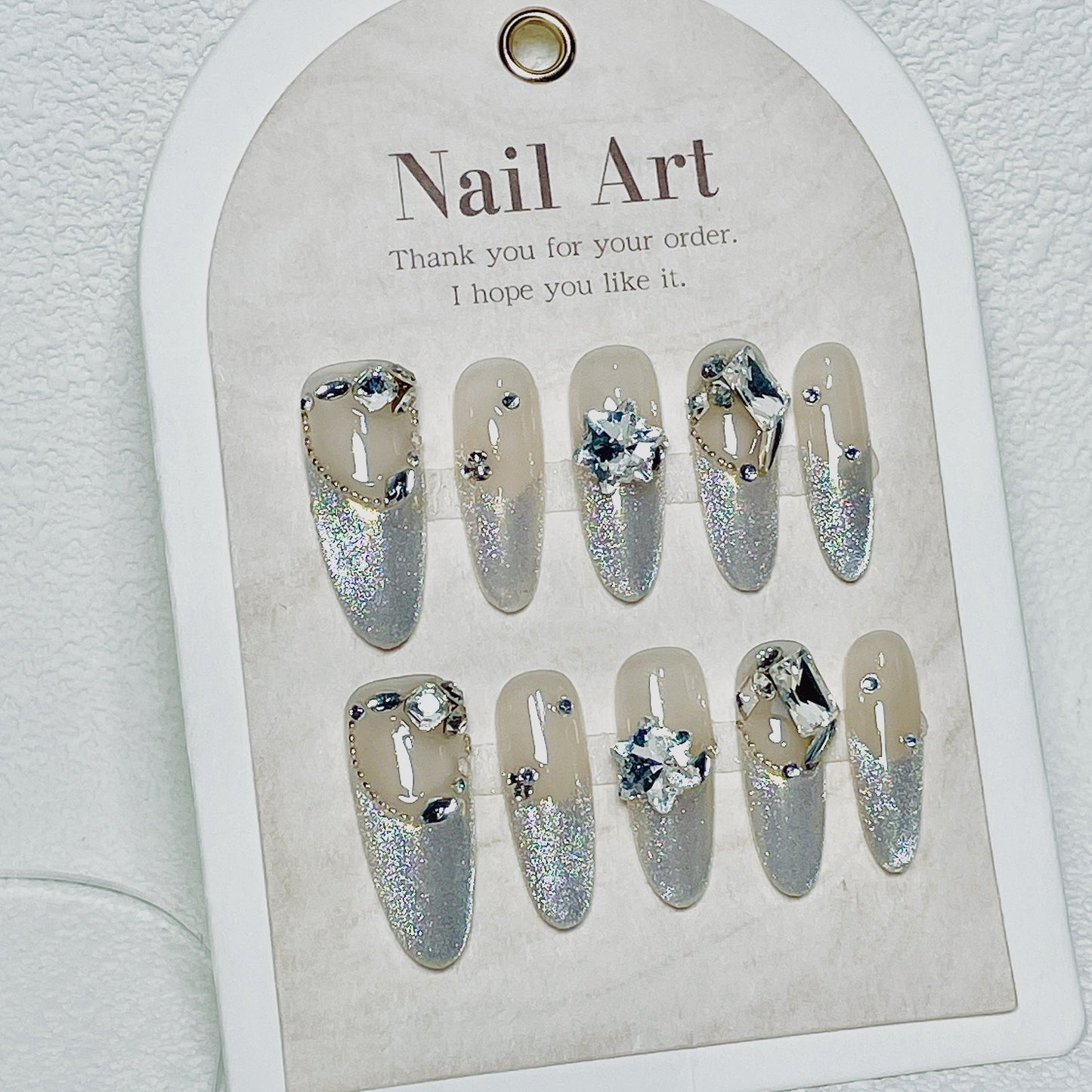 0957- Handmade press on nails