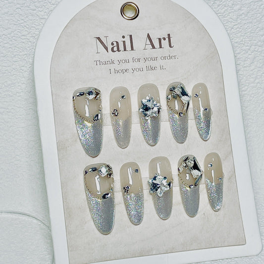 0957- Handmade press on nails