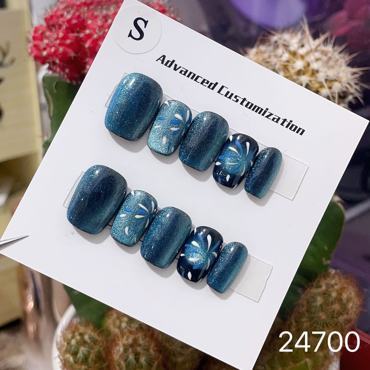 0967- Handmade press on nails