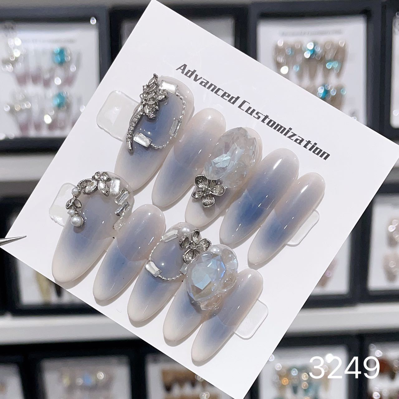 0962- Handmade press on nails