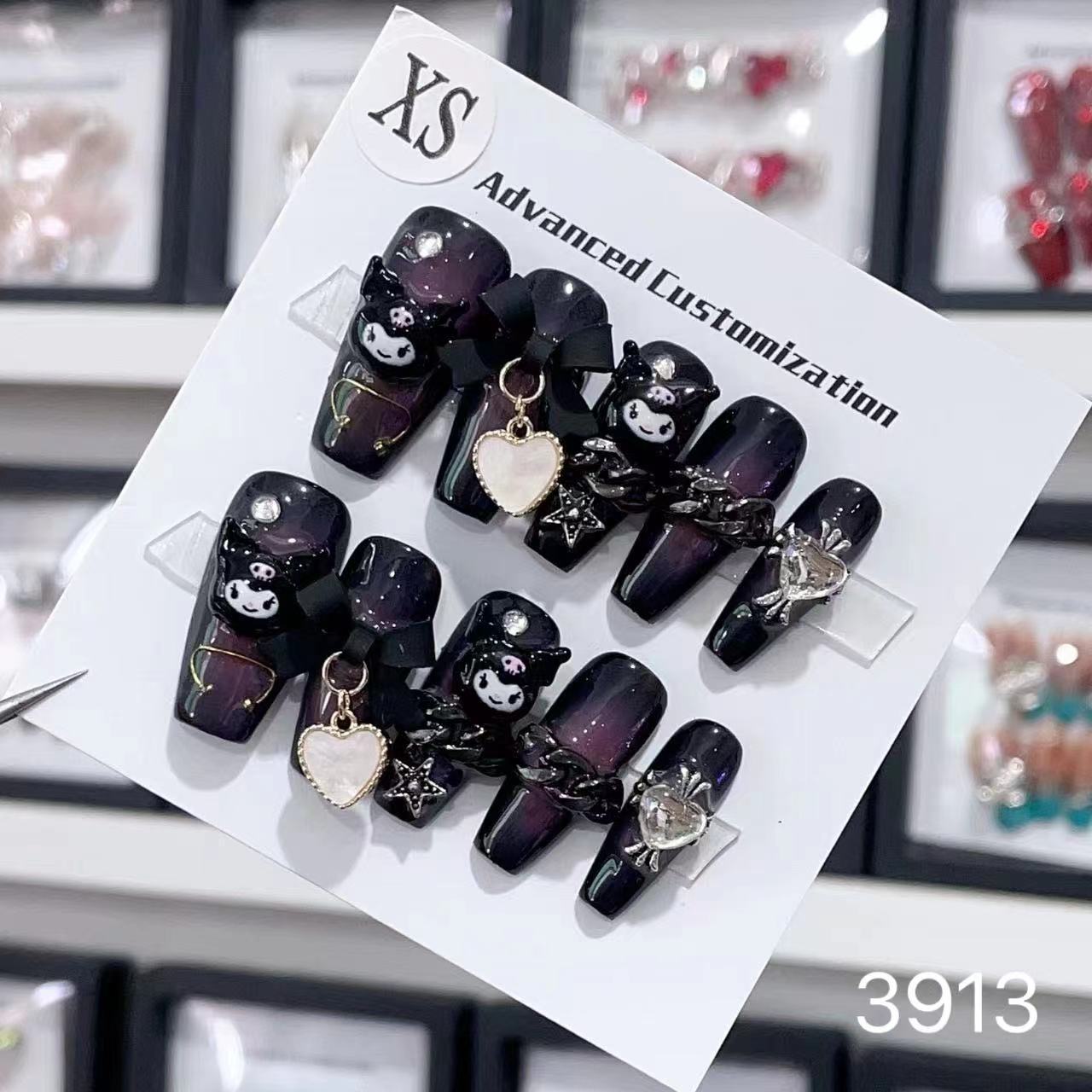 0962- Handmade press on nails