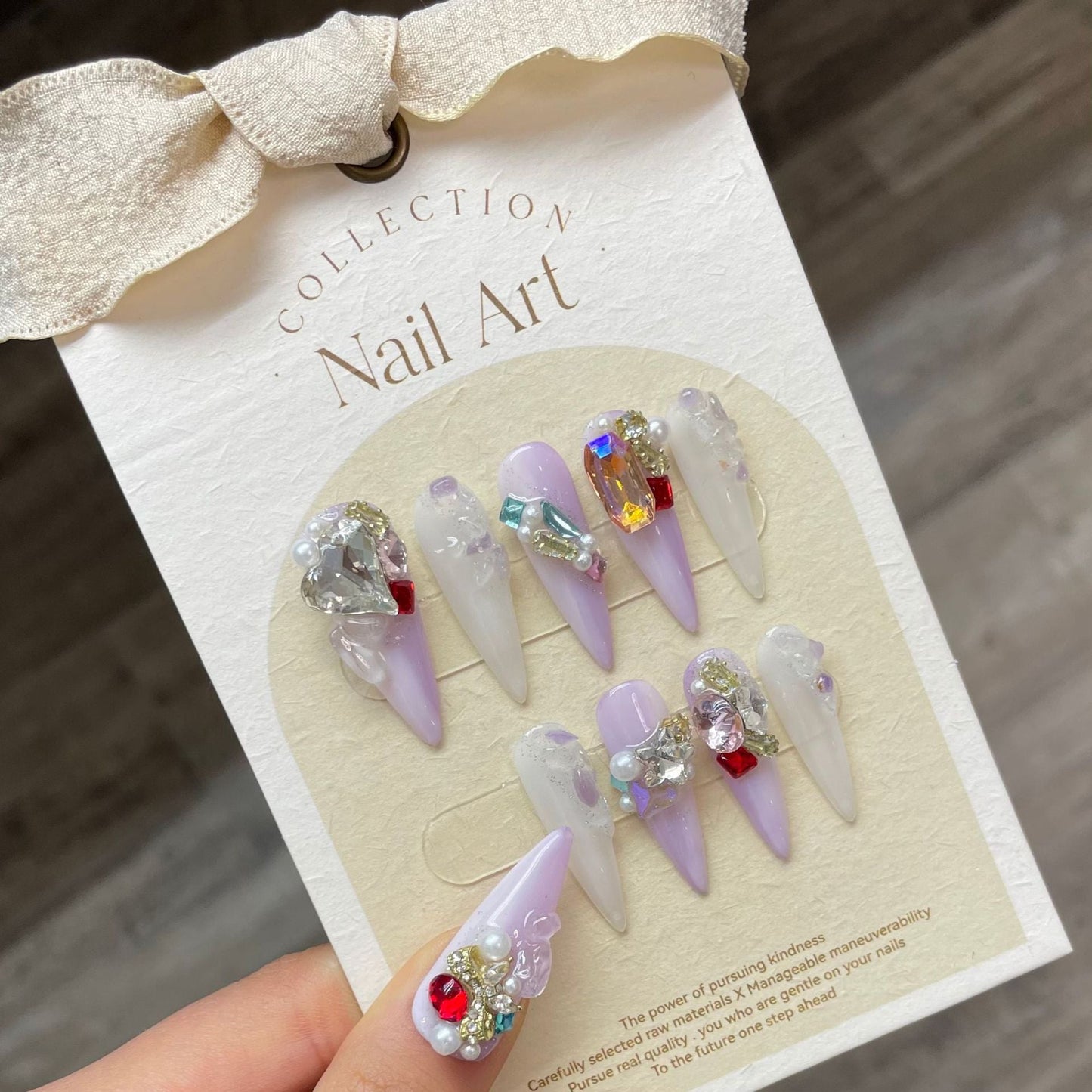 1022- Handmade press on nails