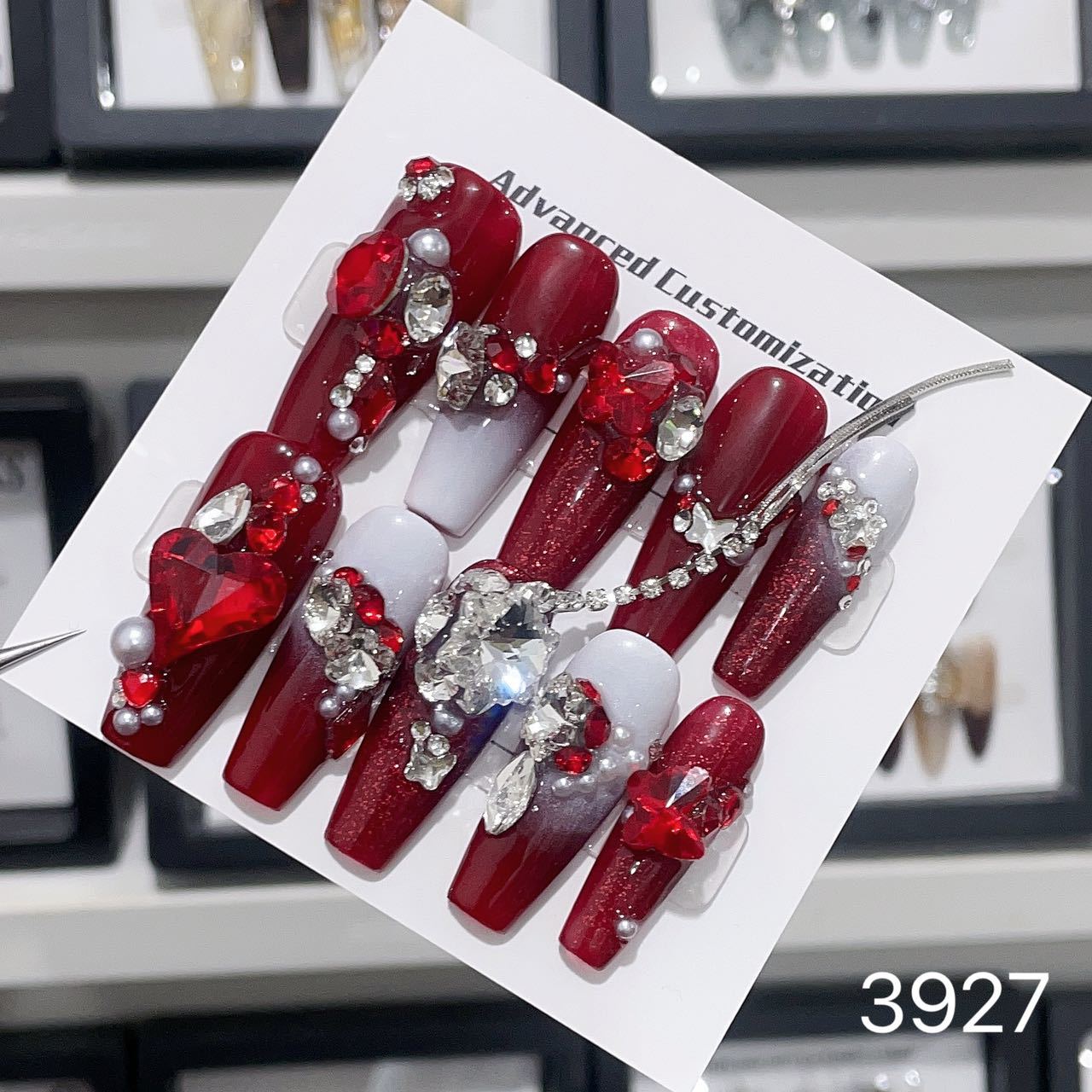 0962- Handmade press on nails